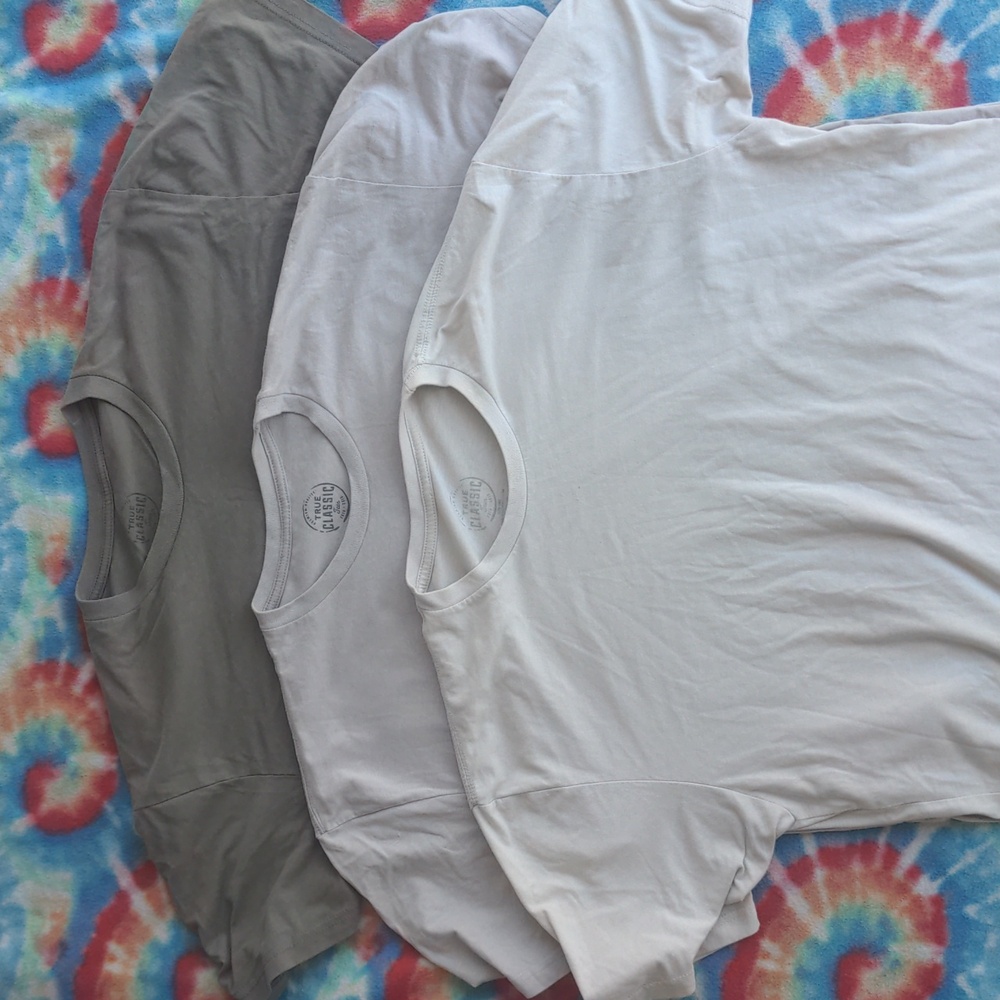 True Classic Lot of 3 Three Tee T Shirts Men's XL